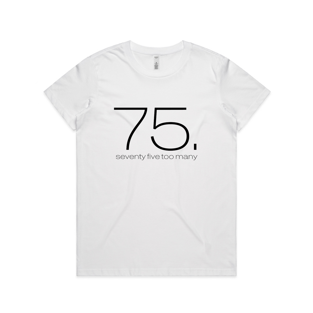 75. seventy five too many Vol 1 Womens T-Shirt