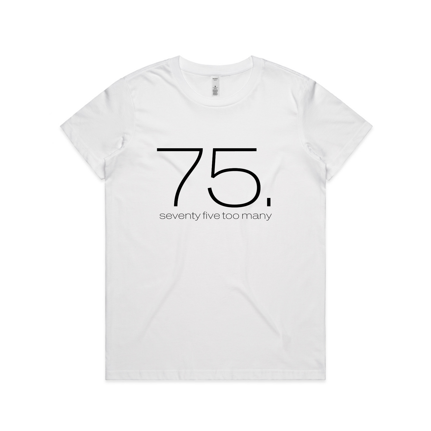 75. seventy five too many Vol 1 Womens T-Shirt