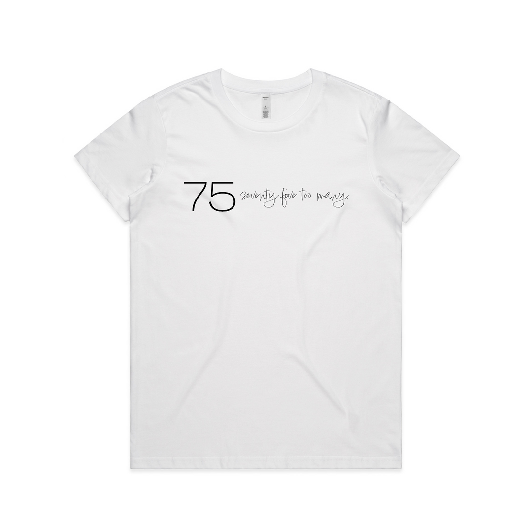 75. seventy five too many Vol 2 Womens T-Shirt