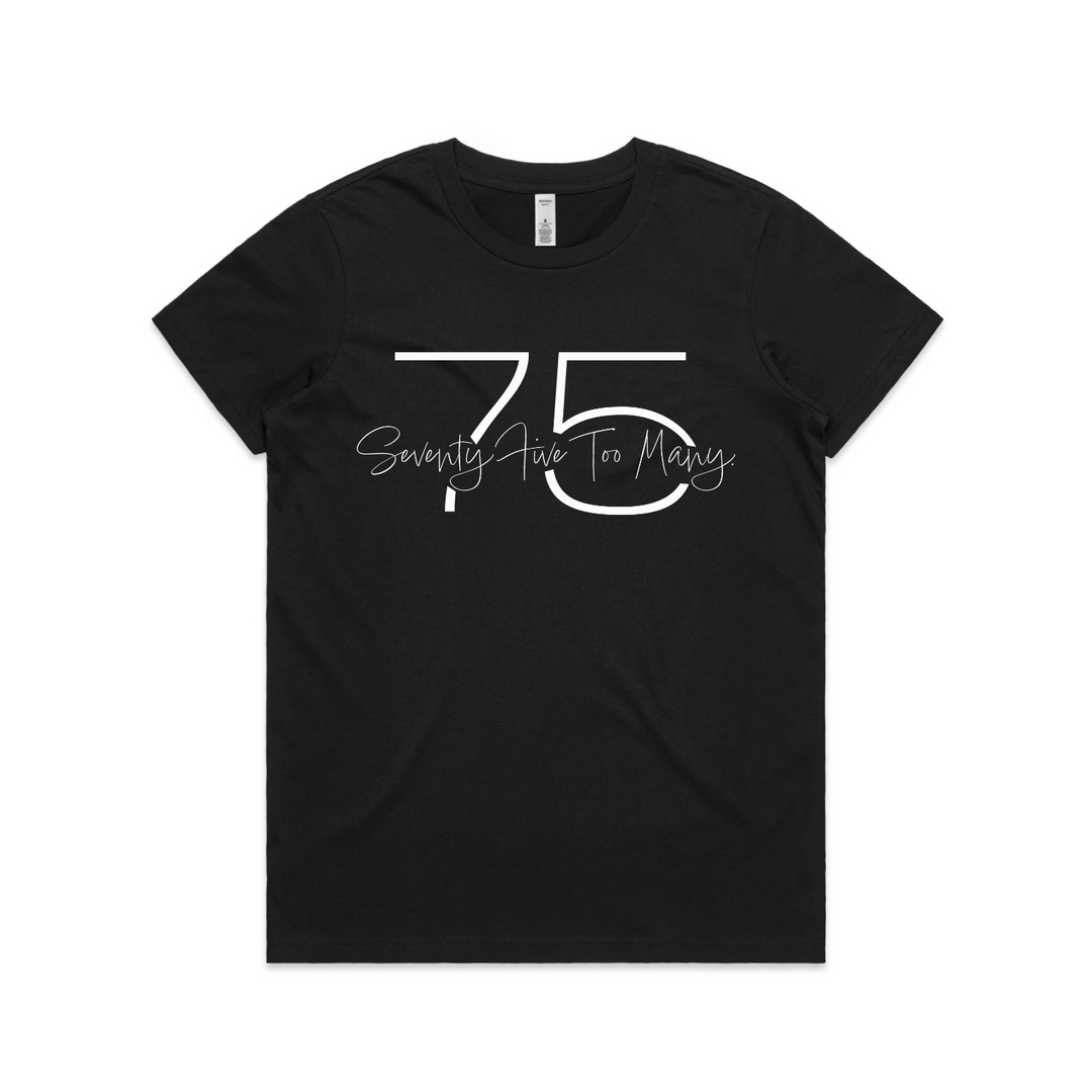 75. seventy five too many Vol 3 Womens T-Shirt