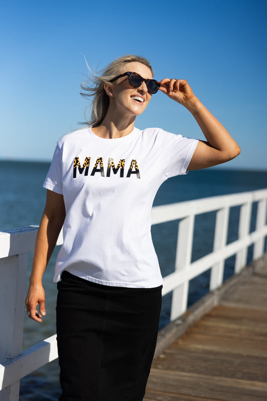 Mama Leopard 1 Womens T-shirt